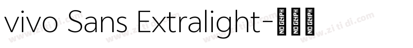vivo Sans Extralight字体转换